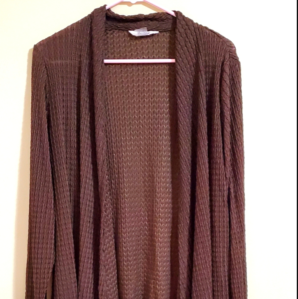 Brown cardigan